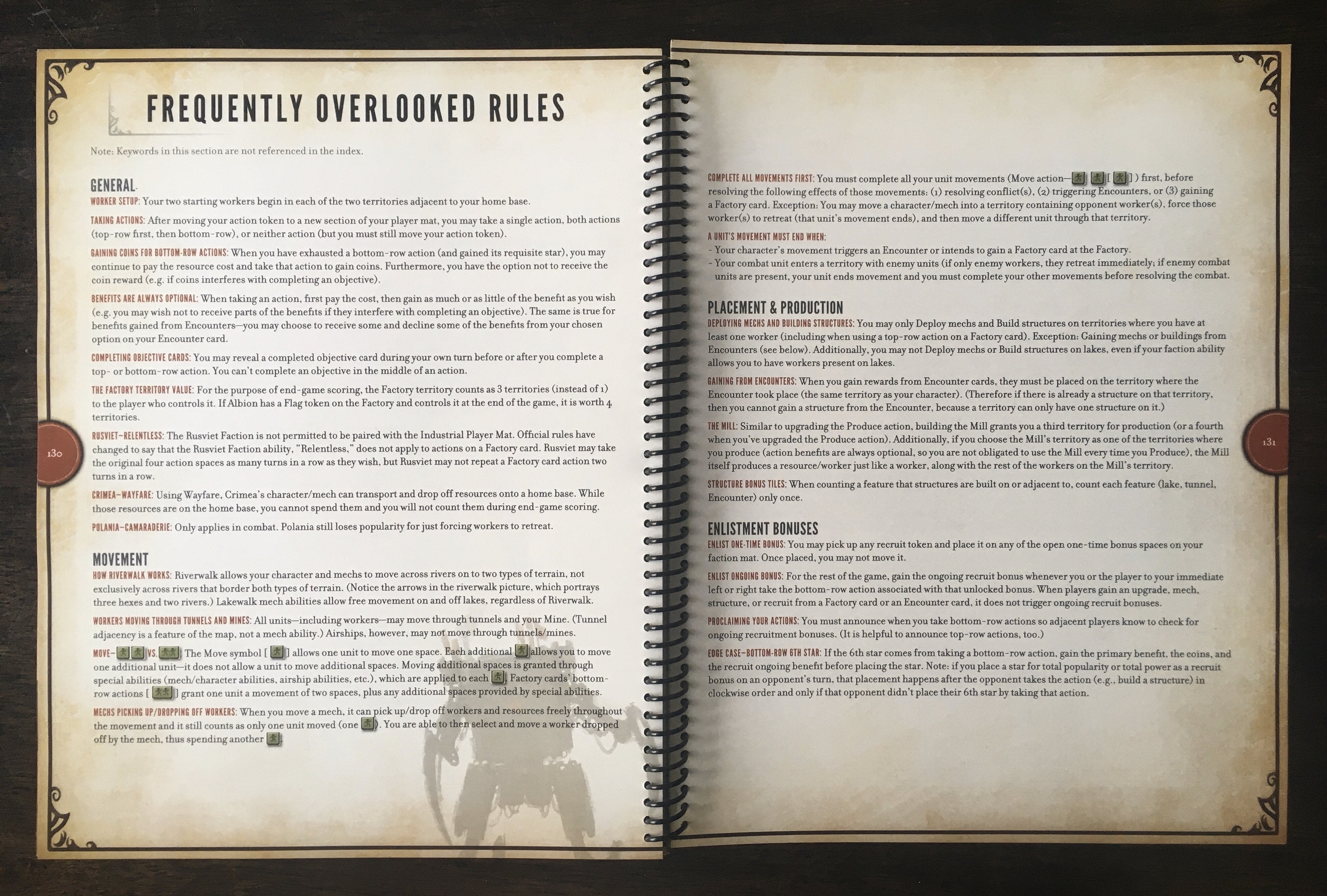 Scythe Complete Rulebook (Spiralbound) – Stonemaier Games (Europe)